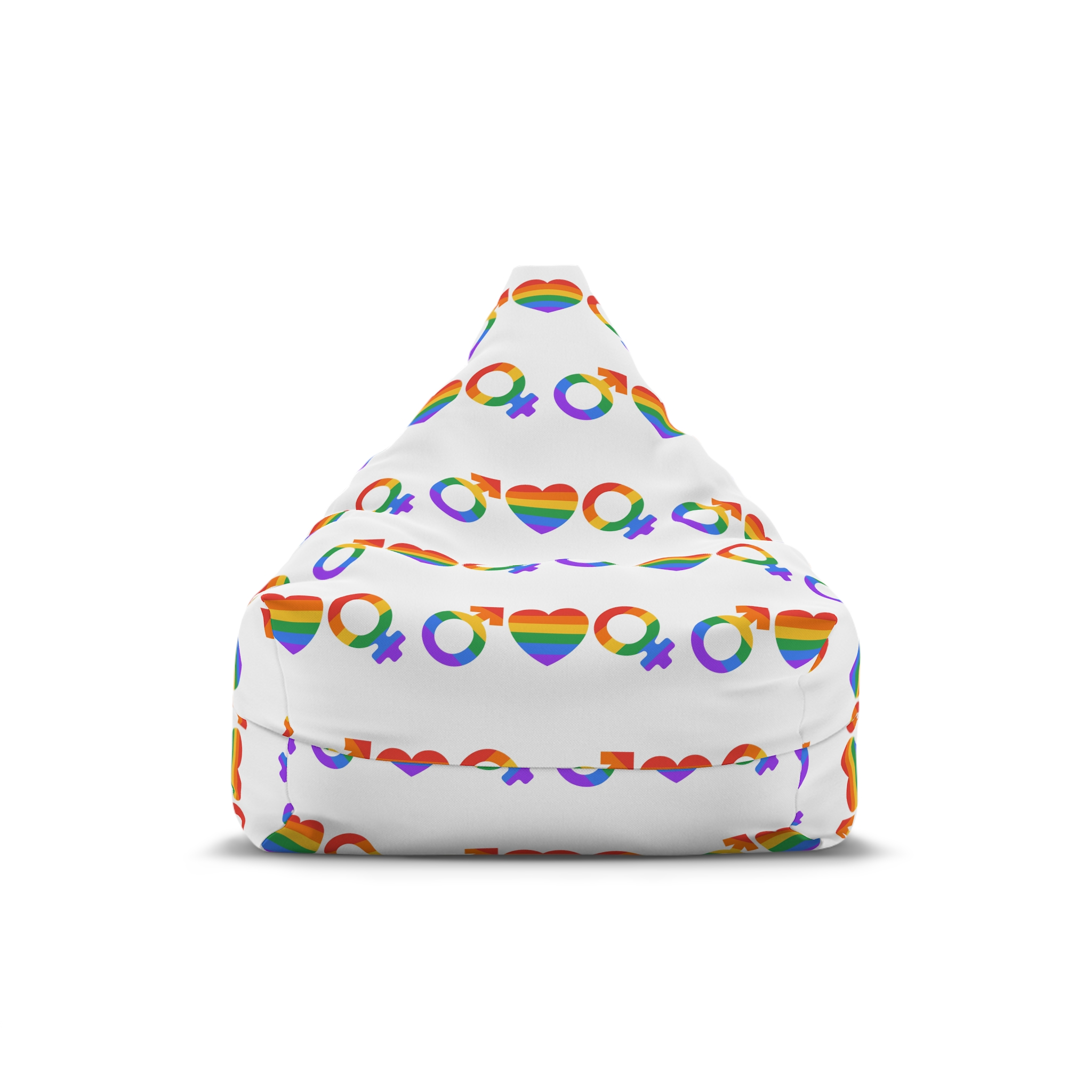 Lgbt Pride Month June Lesbian Gay Bisexual Transgender Lgbtq Flag Rainbow Vector(2) Bean Bag Chair Cover