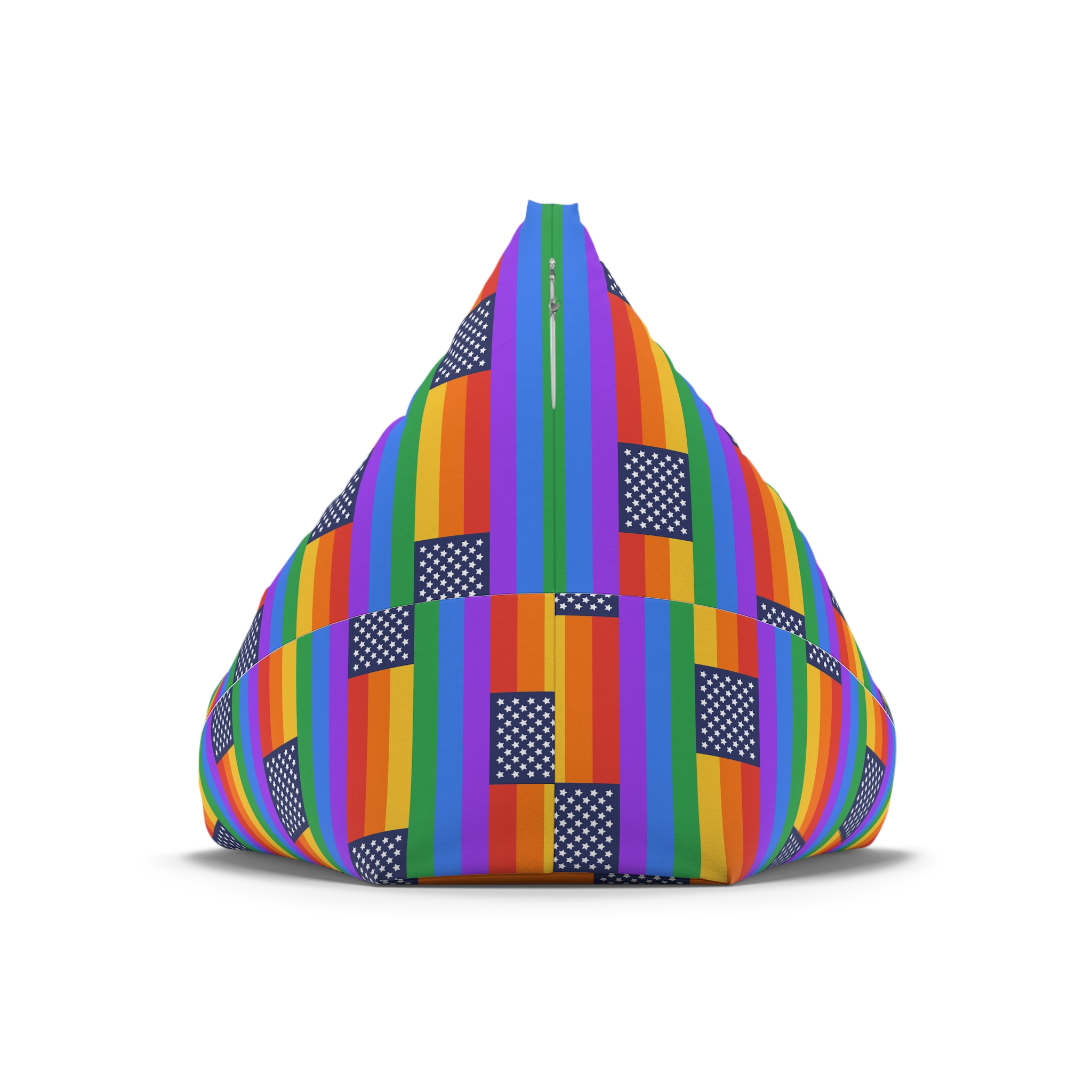 Lgbt Pride Month June Lesbian Gay Bisexual Transgender Lgbtq Flag Rainbow Vector (1) Bean Bag Chair Cover - Image 6