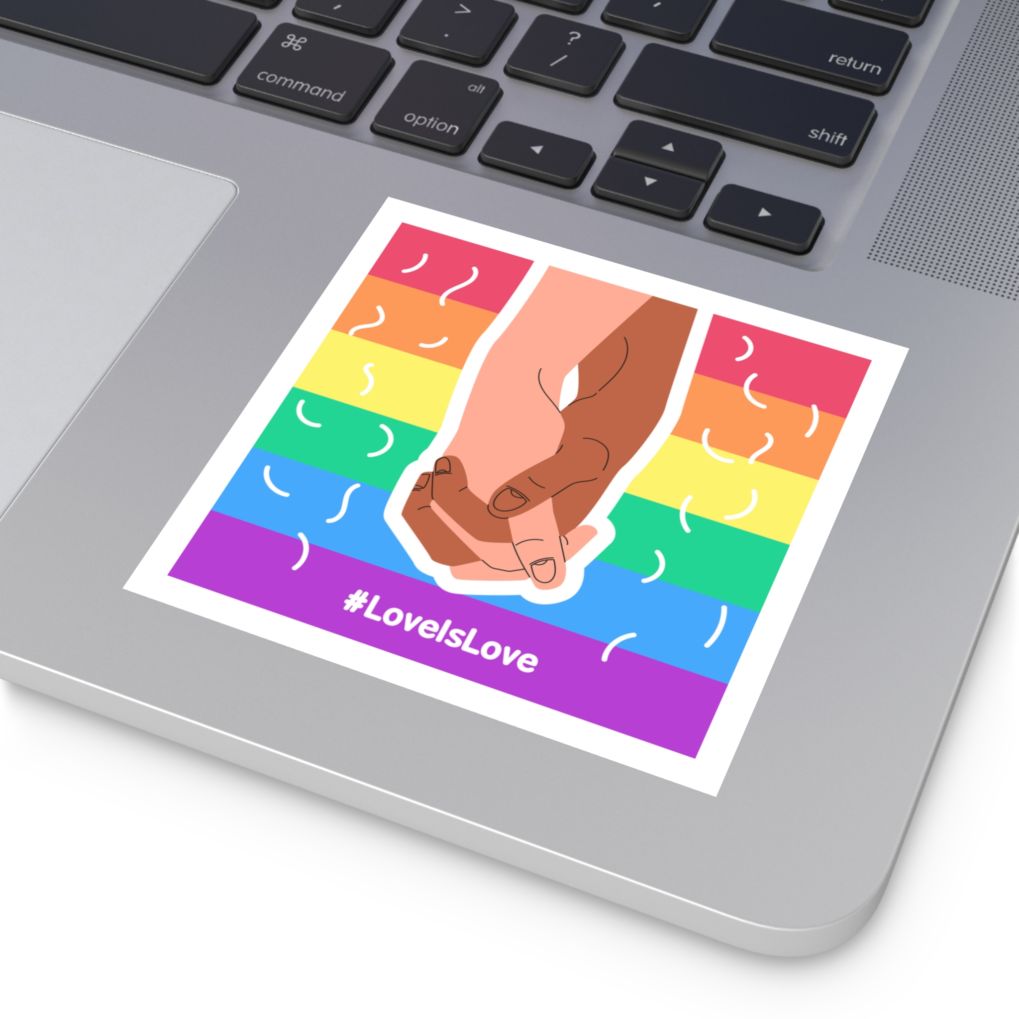 Pride Day Concept(2) Laminate Stickers Square - Image 31