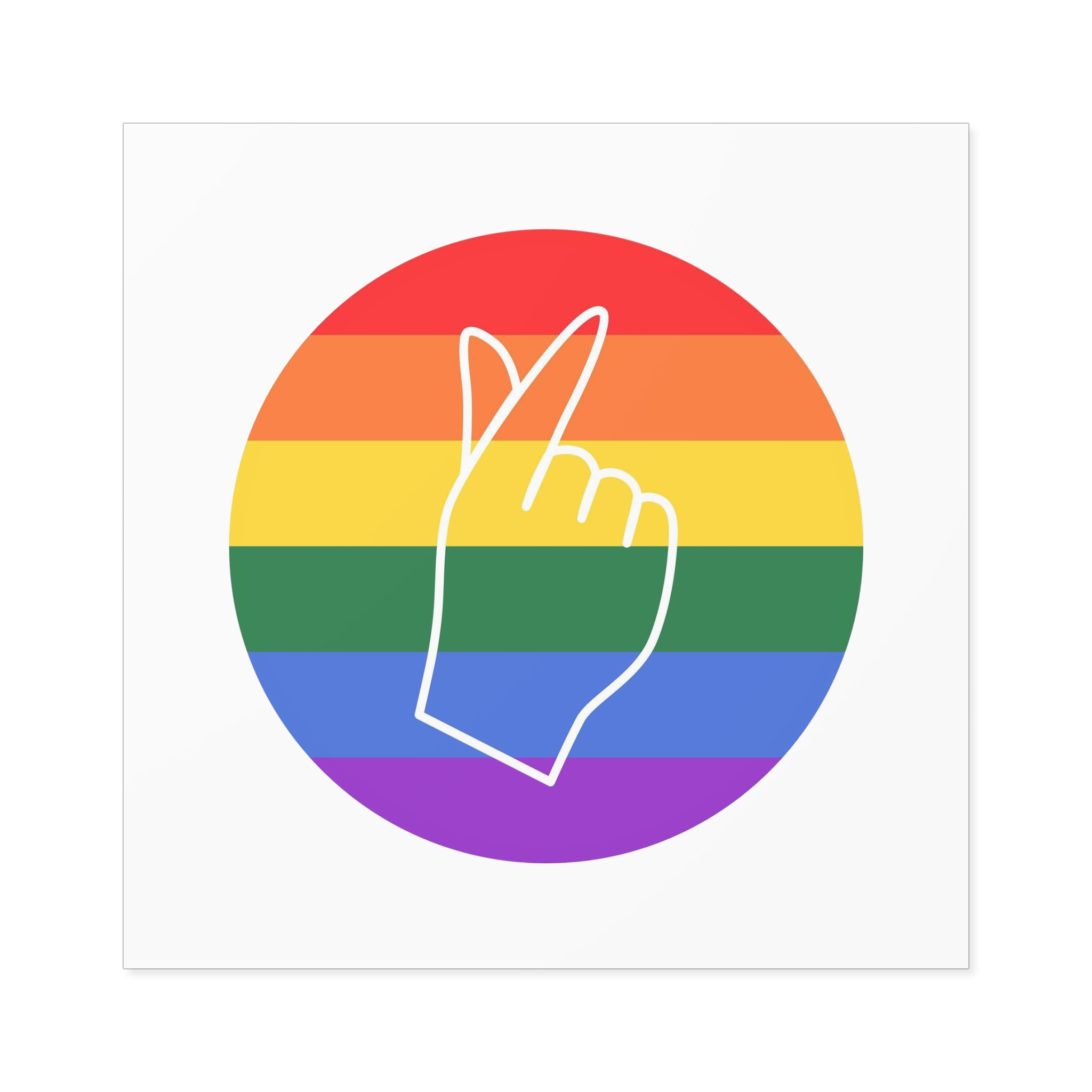 Lgbtq Diversity Rainbow Pride Concept Vector Isolated Illustration Laminate Stickers Square - Image 49