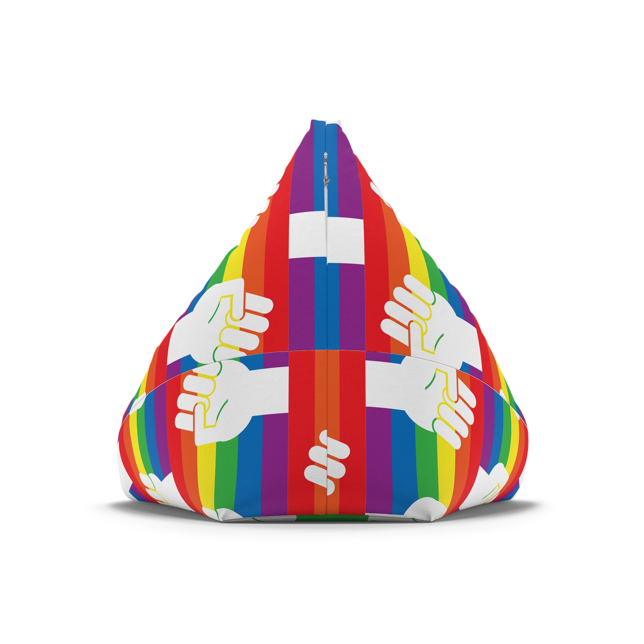 Lgbt Hand Flat Bean Bag Chair Cover - Image 6