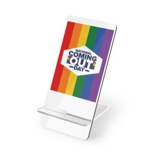 Coming Out Day Pride Month Lgbt Rainbow Flag Diversity Equality Free Love Vector Poster Mobile Display Stand For Smartphones