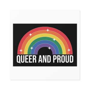 Pride Lgbtq Gay Typography Vector Tshirt Design(3) Laminate Stickers Square