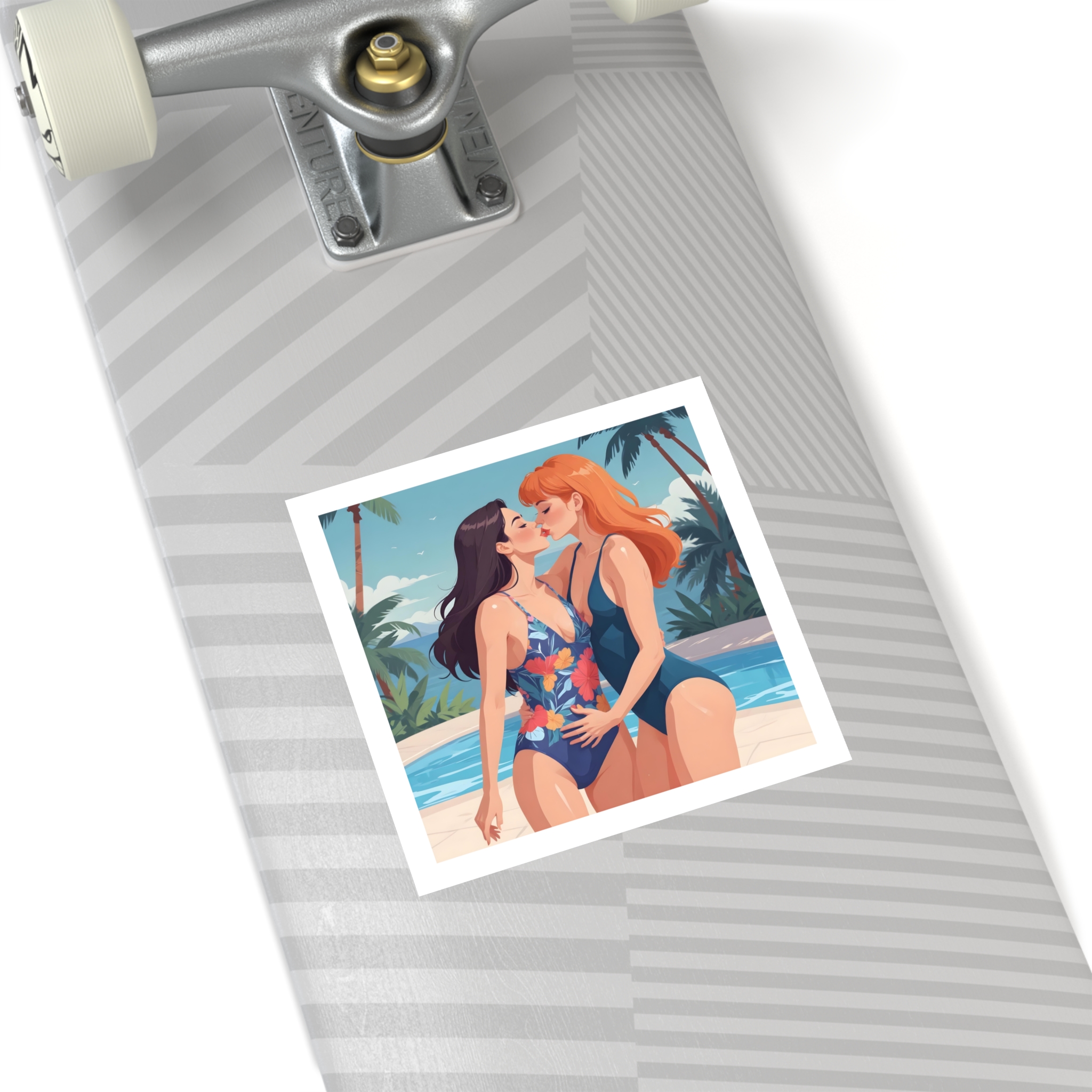 Lesbian Pride Design 9A4265 Laminate Stickers Square - Image 40