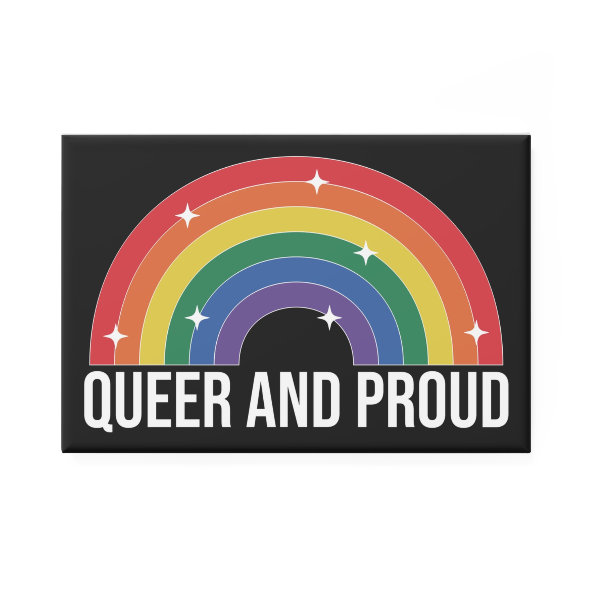Pride Lgbtq Gay Typography Vector Tshirt Design(3) Button Magnet Rectangle 1 And 10 Pcs - Image 5