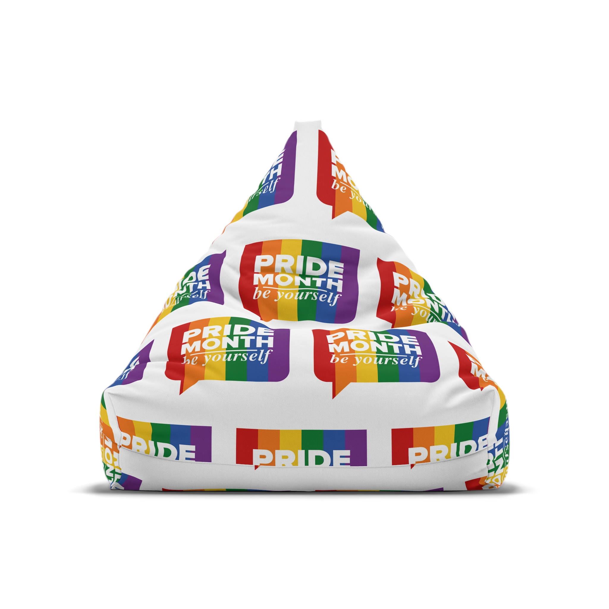 Lgbt Pride Month June Lgbt Flag Rainbow Flag Love Concept Vector Illustration Poster (1) Bean Bag Chair Cover - Image 5
