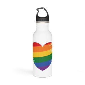 Lgbt Pride Month June Lesbian Gay Bisexual Transgender Lgbtq Flag Rainbow Vector(1) (1) Stainless Steel Water Bottle