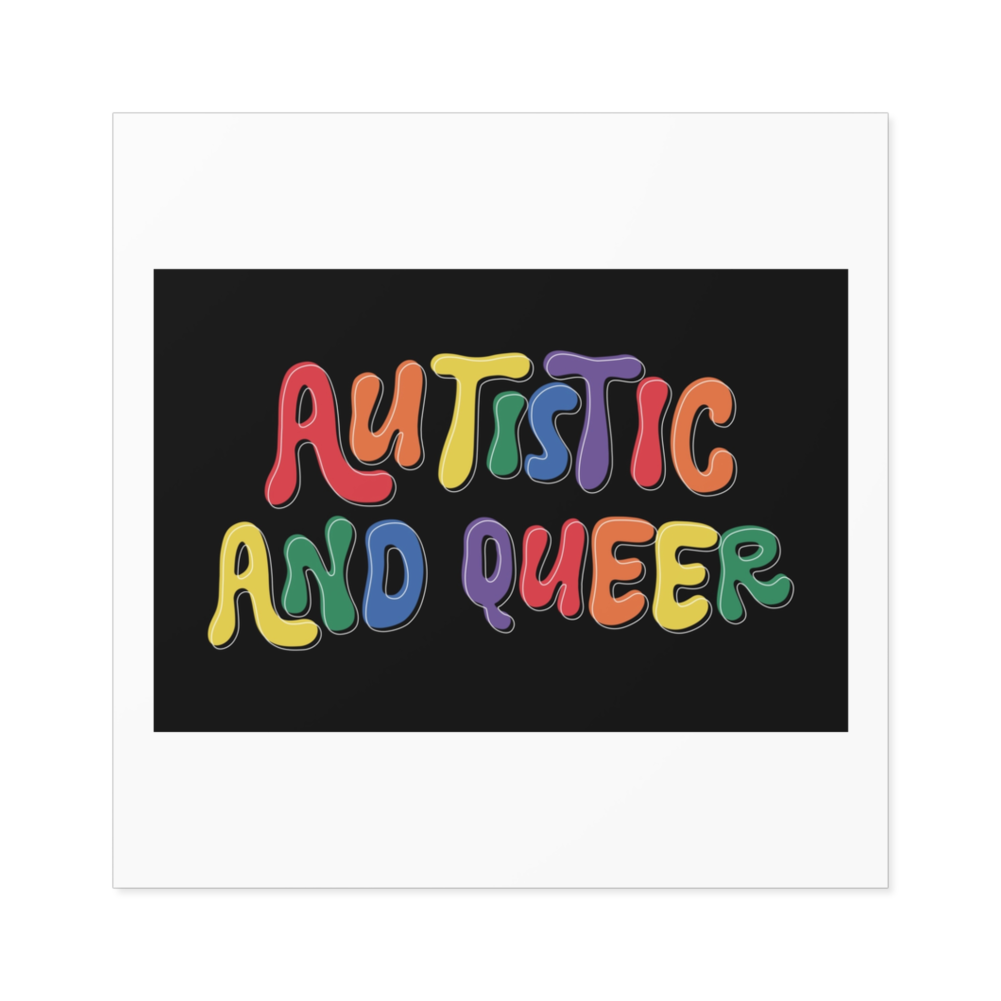 Pride Lgbtq Gay Typography Vector Tshirt Design(6) Laminate Stickers Square - Image 17