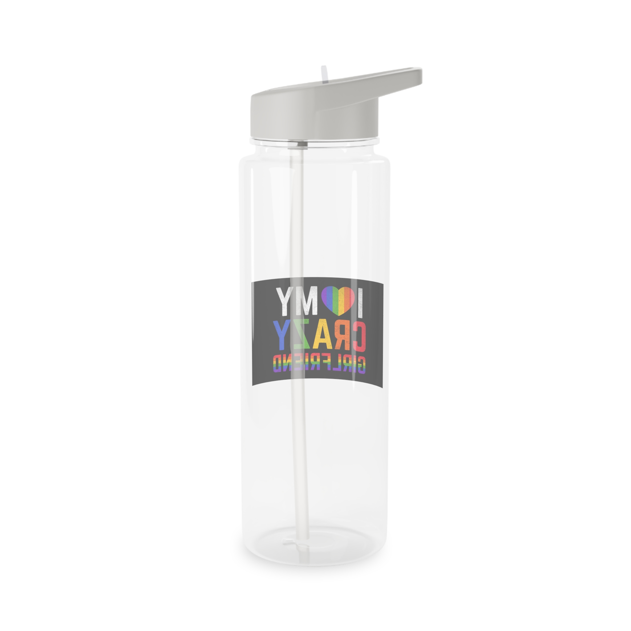 Pride Gay Rainbow Typography Vector Premium T Shirt(5) Tritan Water Bottle - Image 6