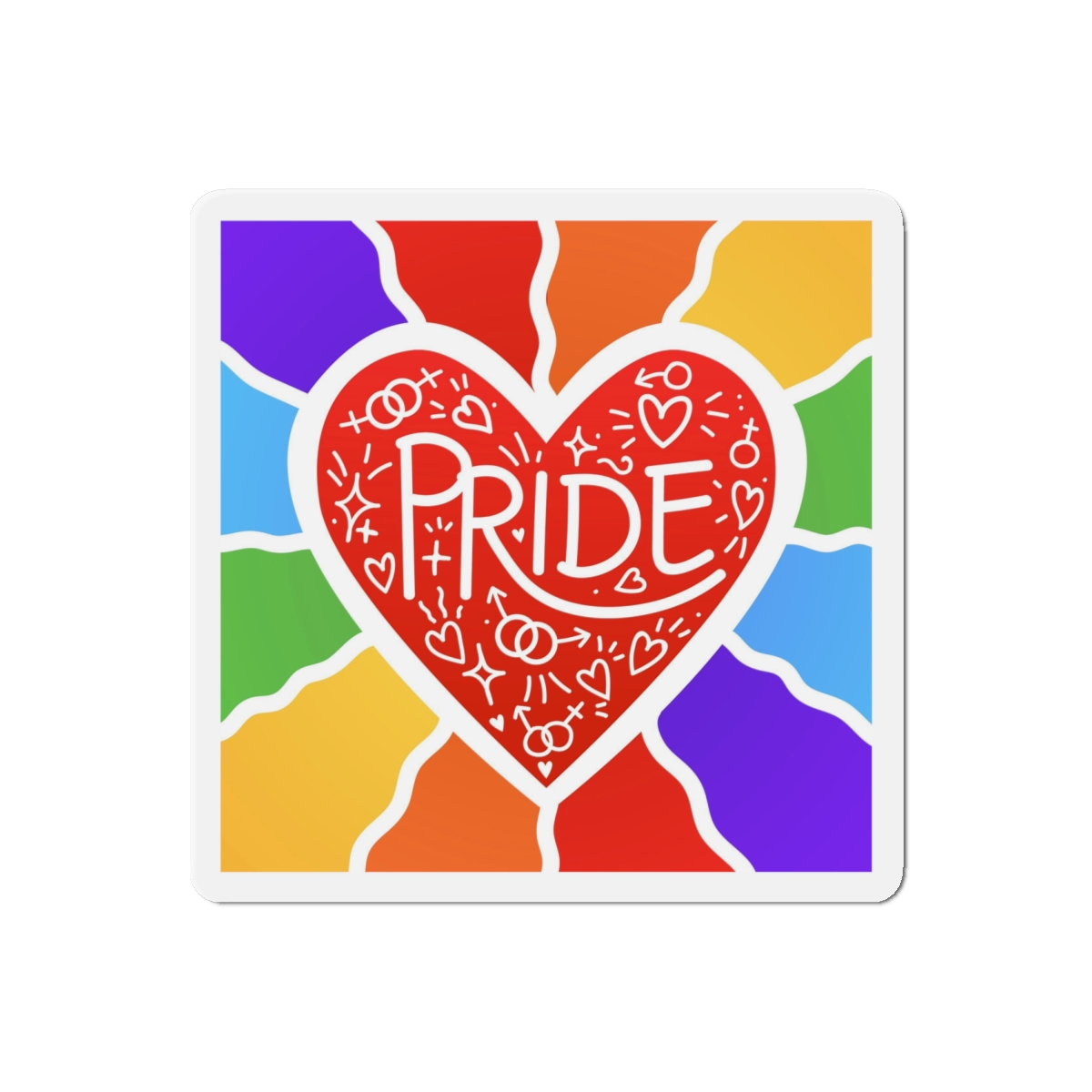 Pride Day Concept Illustration Die Cut Magnets - Image 13