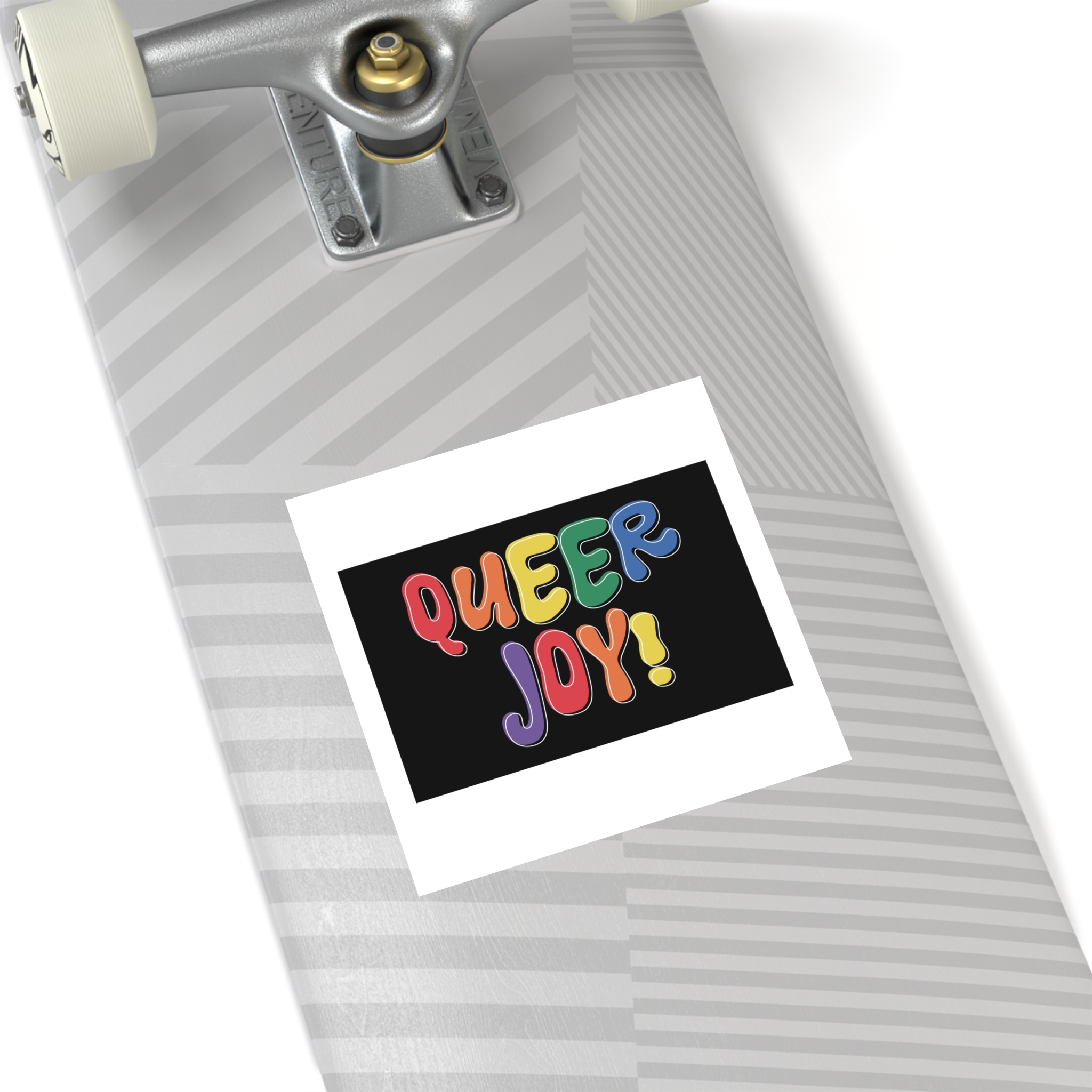 Queer Joy Colorful Celebration Lgbtq Pride Happiness Laminate Stickers Square - Image 36