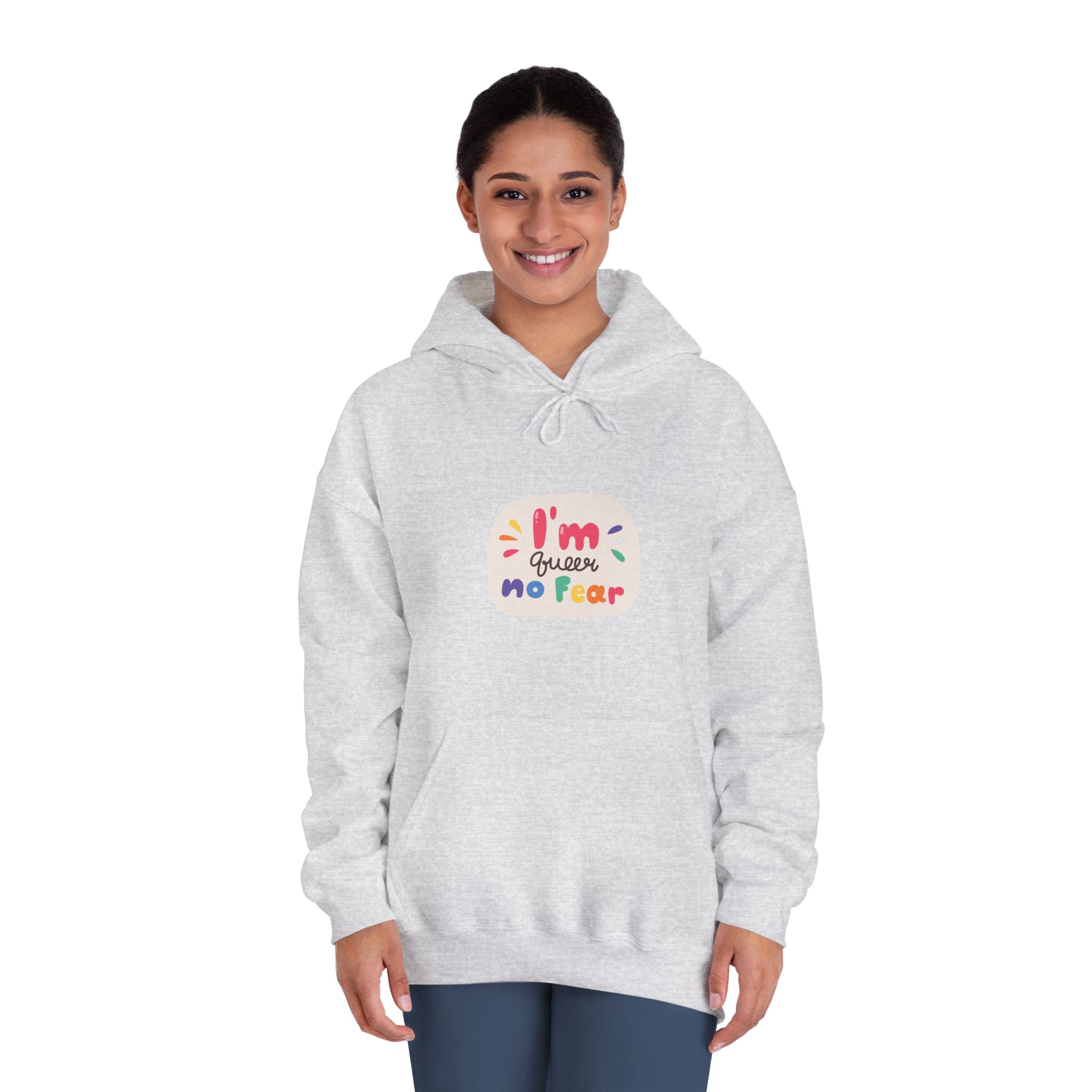 Lgbt Sticker Pack White Background Lgbtq Set Symbol Lgbt Pride Community Rainbow Elements Vector Hand Draw Illustration Hand Drawn Lettering(3) Unisex Dryblend Hooded Sweatshirt - Image 8