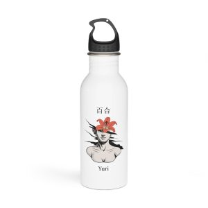 Yuri Lily Bloom Classical Sculpture Stainless Steel Water Bottle