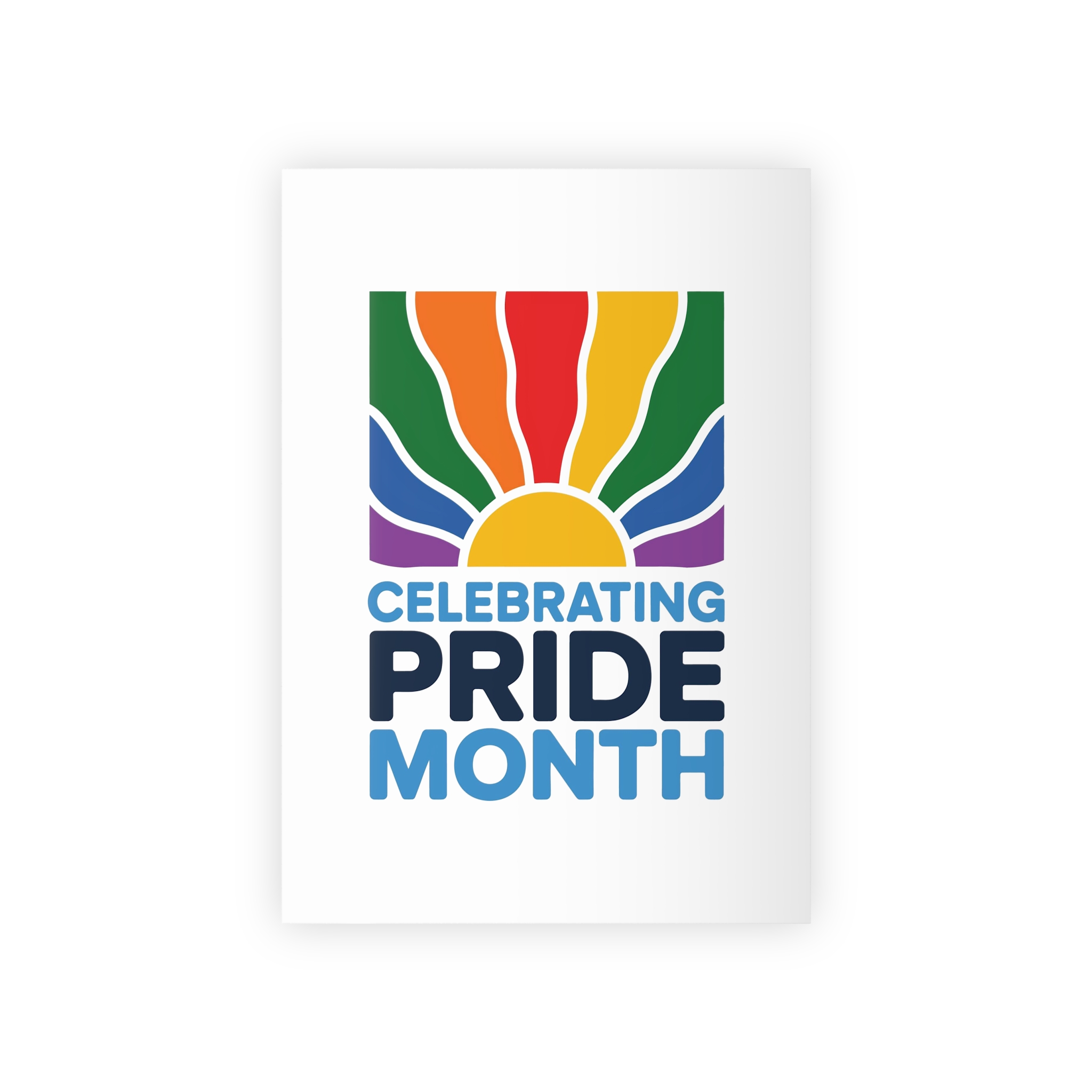 Celebrating Pride Month Colorful Graphic Design (1) Gift Wrapping Paper Rolls 1pc