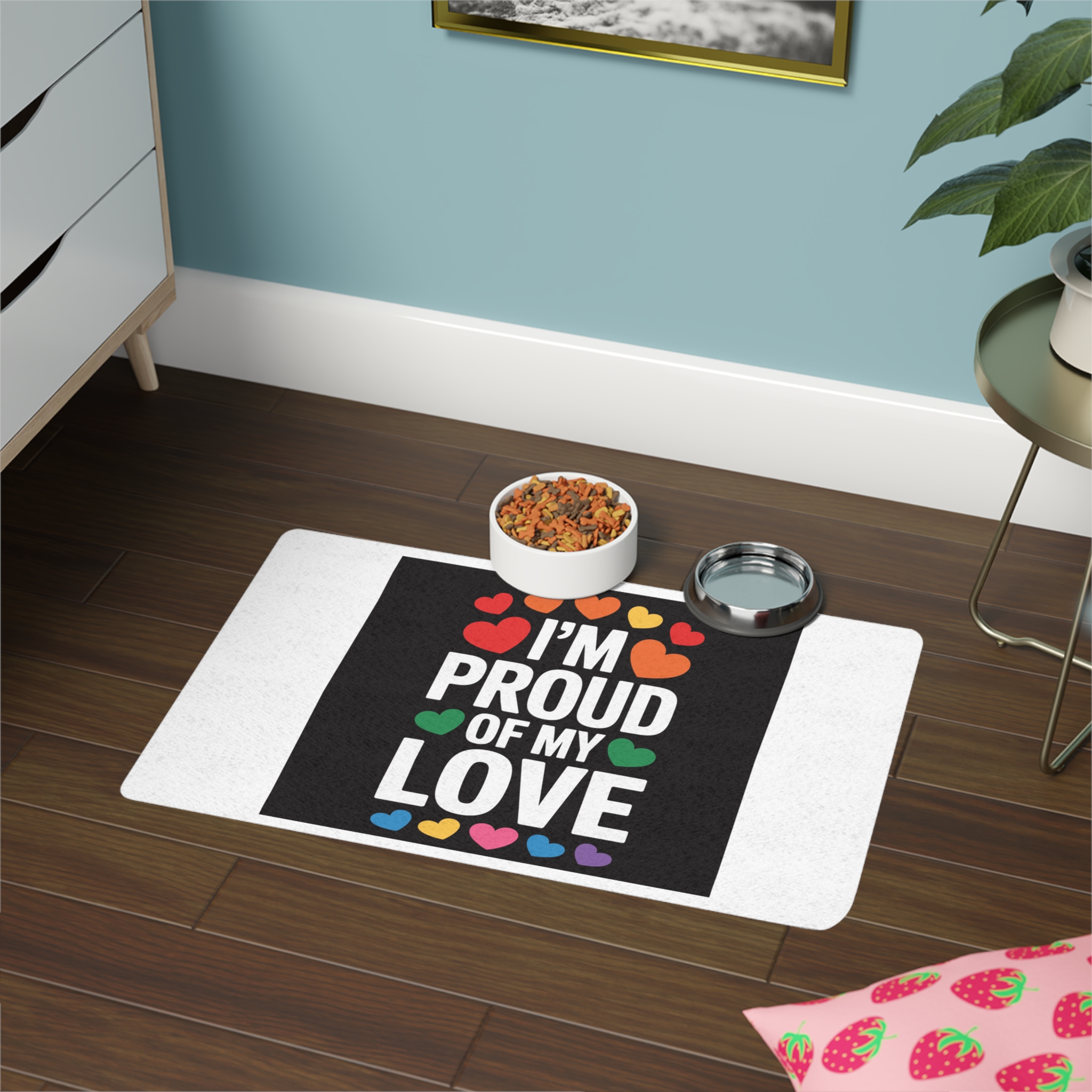 Lesbian Pride Design E2362C Pet Food Mat 12x18 - Image 4