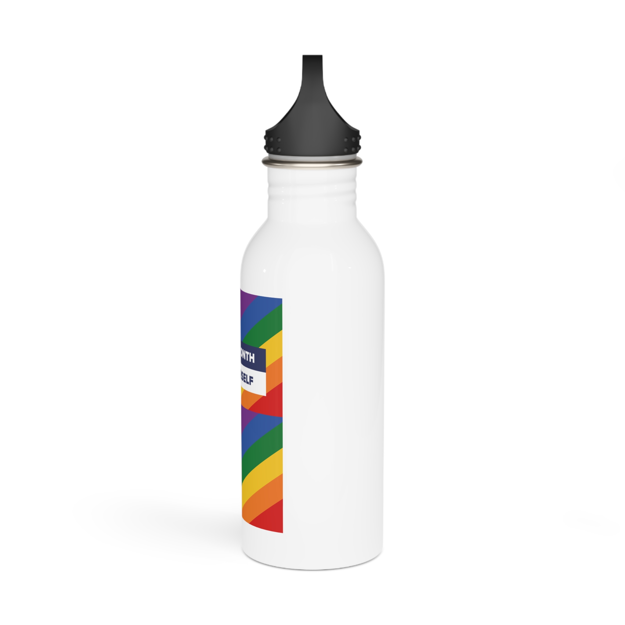 Lgbt Pride Month June Lesbian Gay Bisexual Transgender Lgbtq Flag Rainbow Vector(1)2 Stainless Steel Water Bottle - Image 4