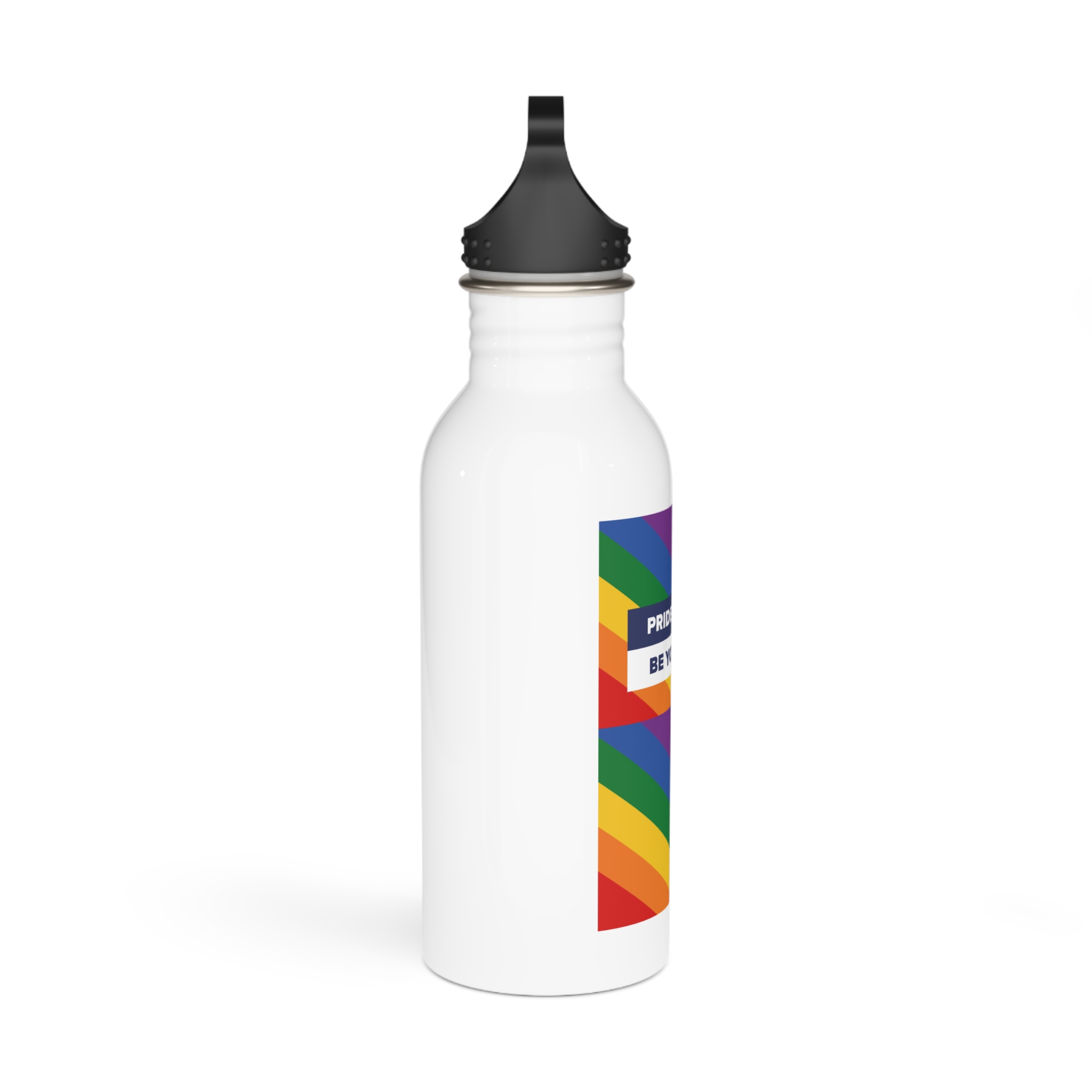 Lgbt Pride Month June Lesbian Gay Bisexual Transgender Lgbtq Flag Rainbow Vector(1)2 Stainless Steel Water Bottle - Image 2
