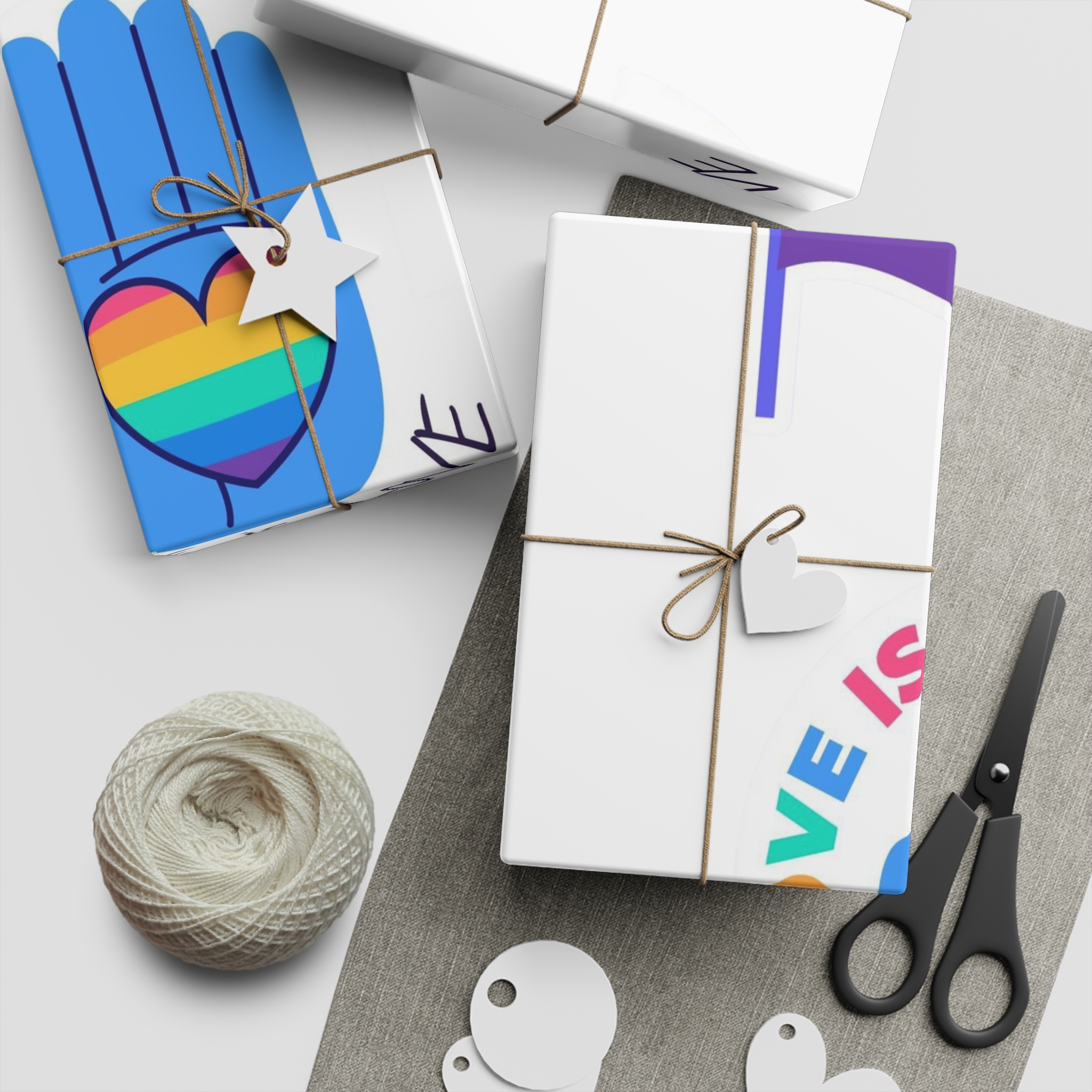 Flat Labels Collection Pride Month Celebration(1) Gift Wrapping Paper Sheets 1pc - Image 5