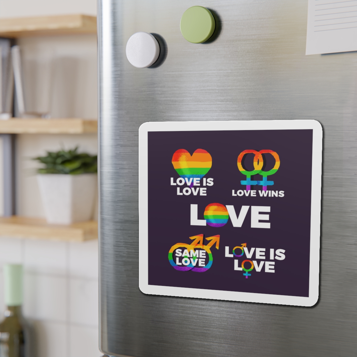 Colorful Pride Day Labels Die Cut Magnets - Image 15