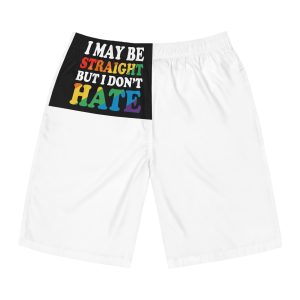 Pride Gay Lgbt Rainbow Tshirt Design(3) Mens Board Shorts Aop