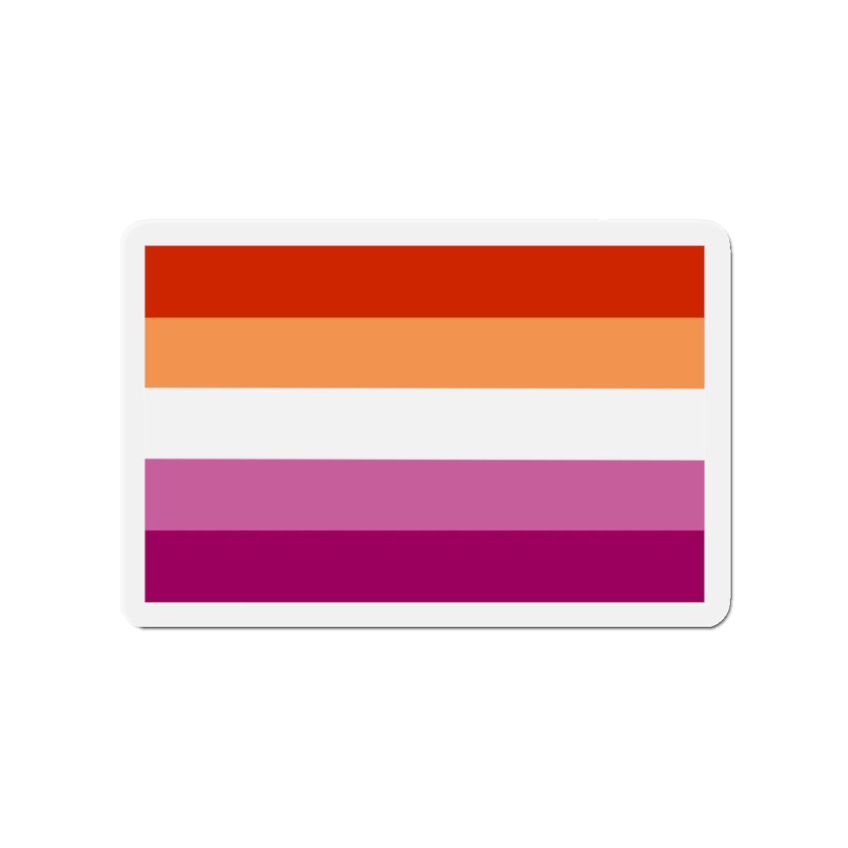 Lesbian Flag Die Cut Magnets