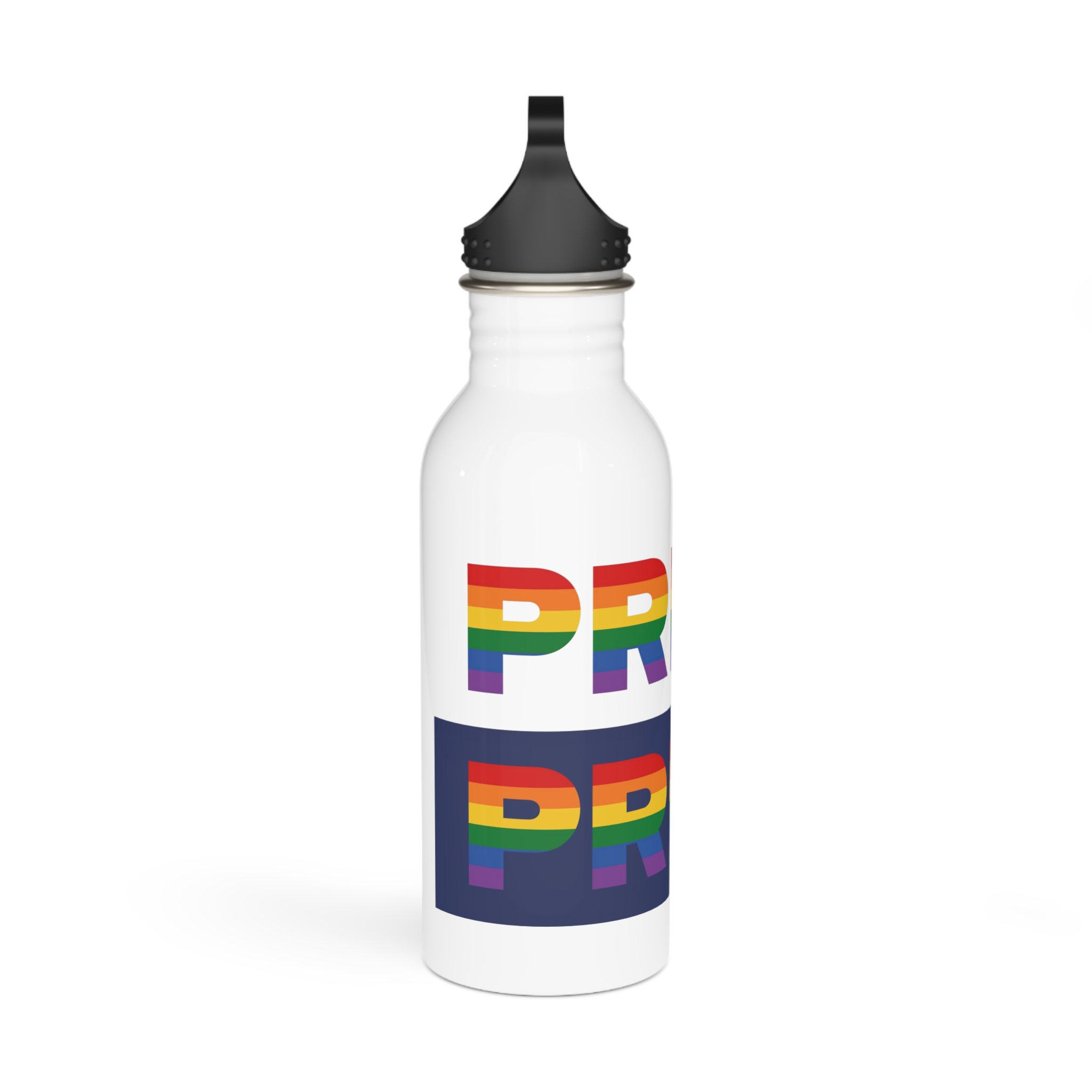 Lgbt Pride Month June Lesbian Gay Bisexual Transgender Lgbtq Flag Rainbow Vector(3) Stainless Steel Water Bottle - Image 2