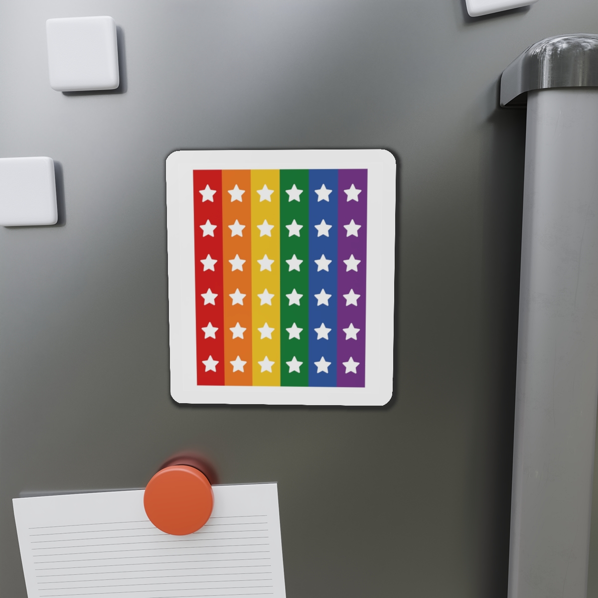 Lgbt Pride Month June Lesbian Gay Bisexual Transgender Lgbtq Flag Rainbow Vector(3) (1) Die Cut Magnets - Image 11