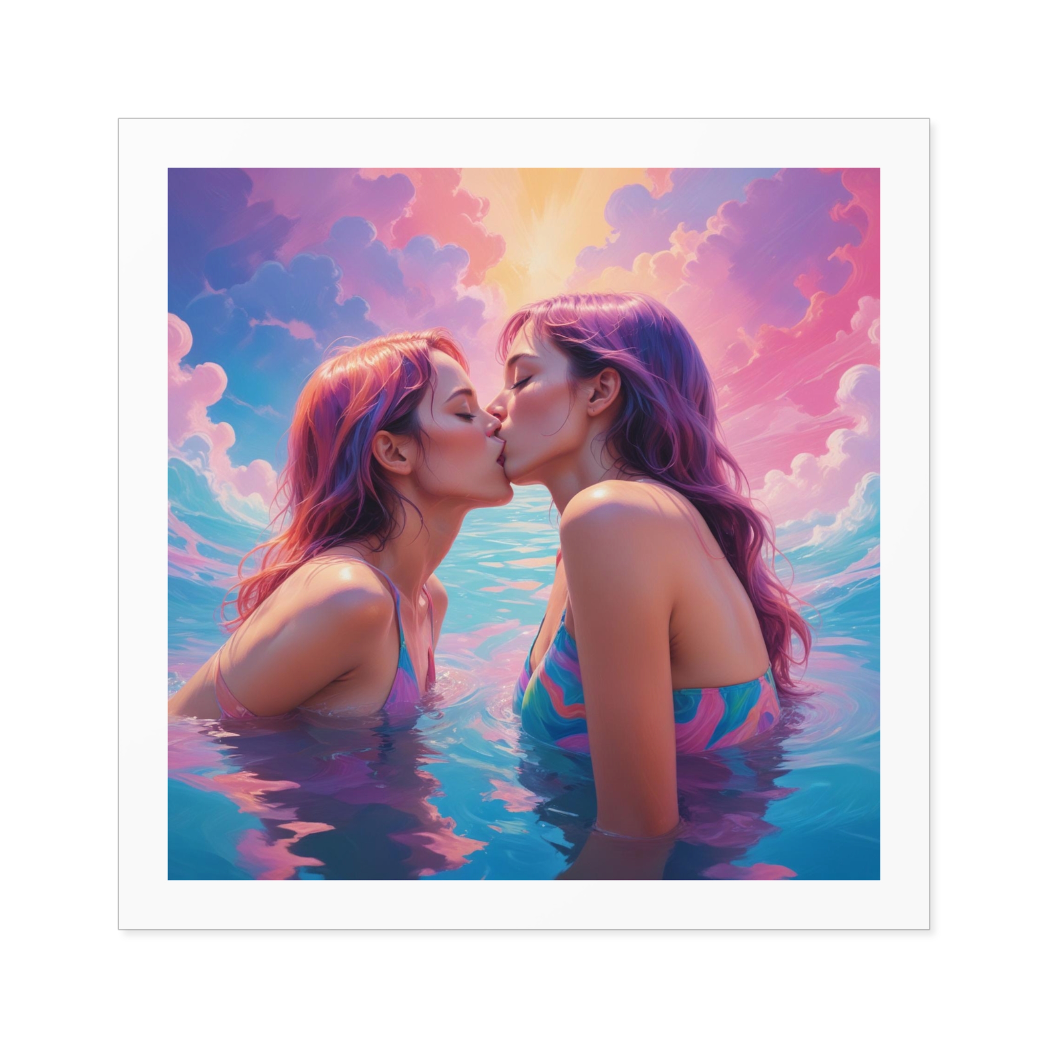 Lesbian Pride Design 9A4266 Laminate Stickers Square - Image 33