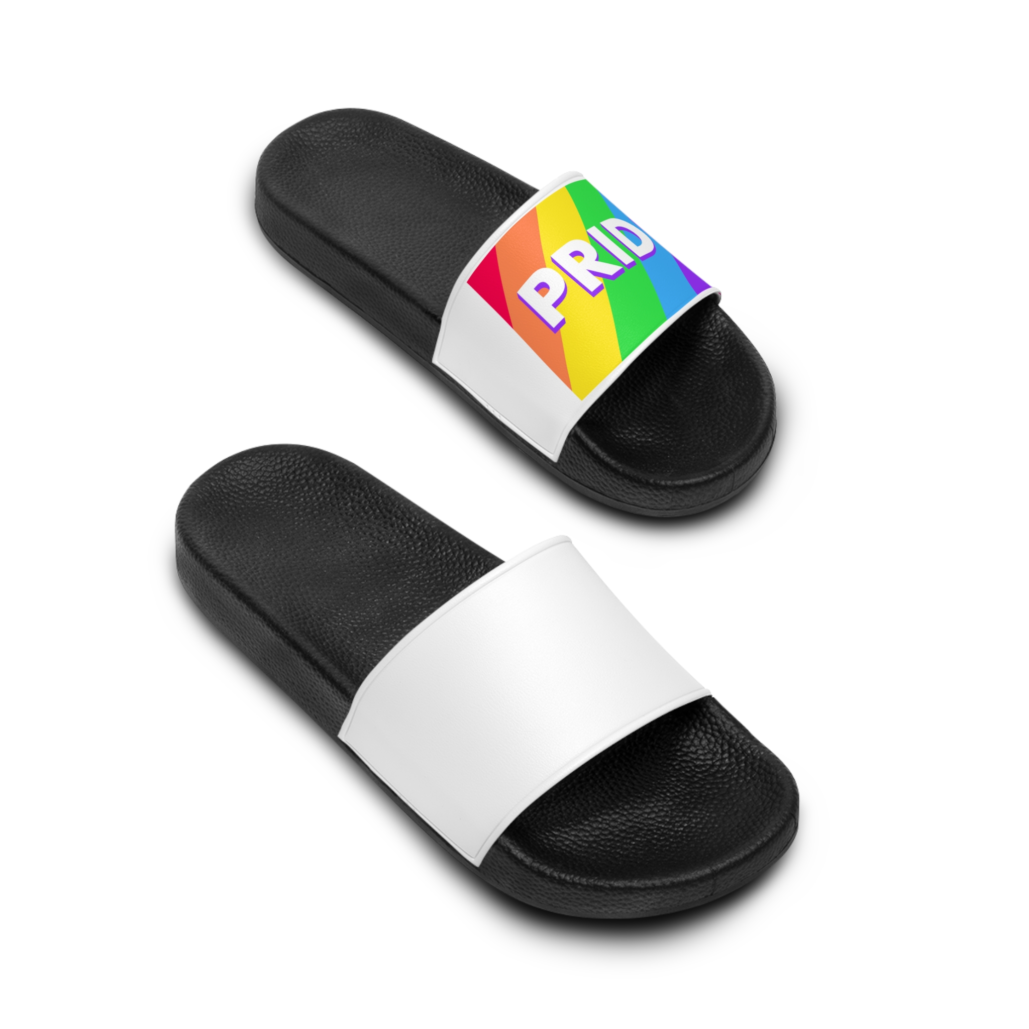 Pride Background 3 Mens Slide Sandals - Image 4