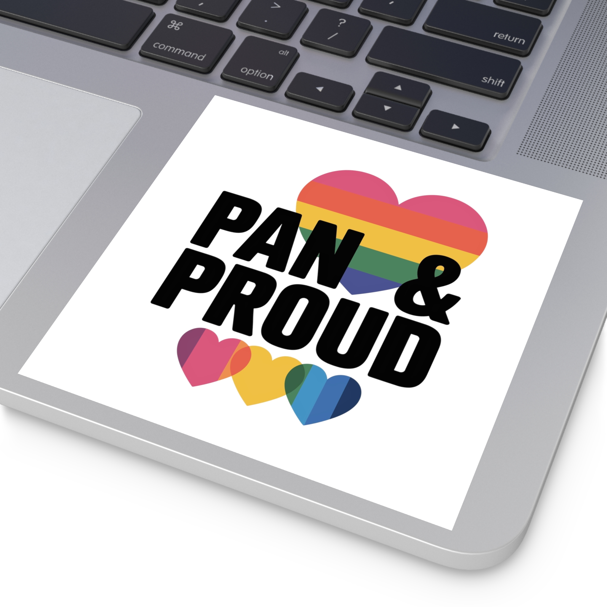 Pan Proud T Shirt Design Isolated White Background 2 Laminate Stickers Square - Image 35