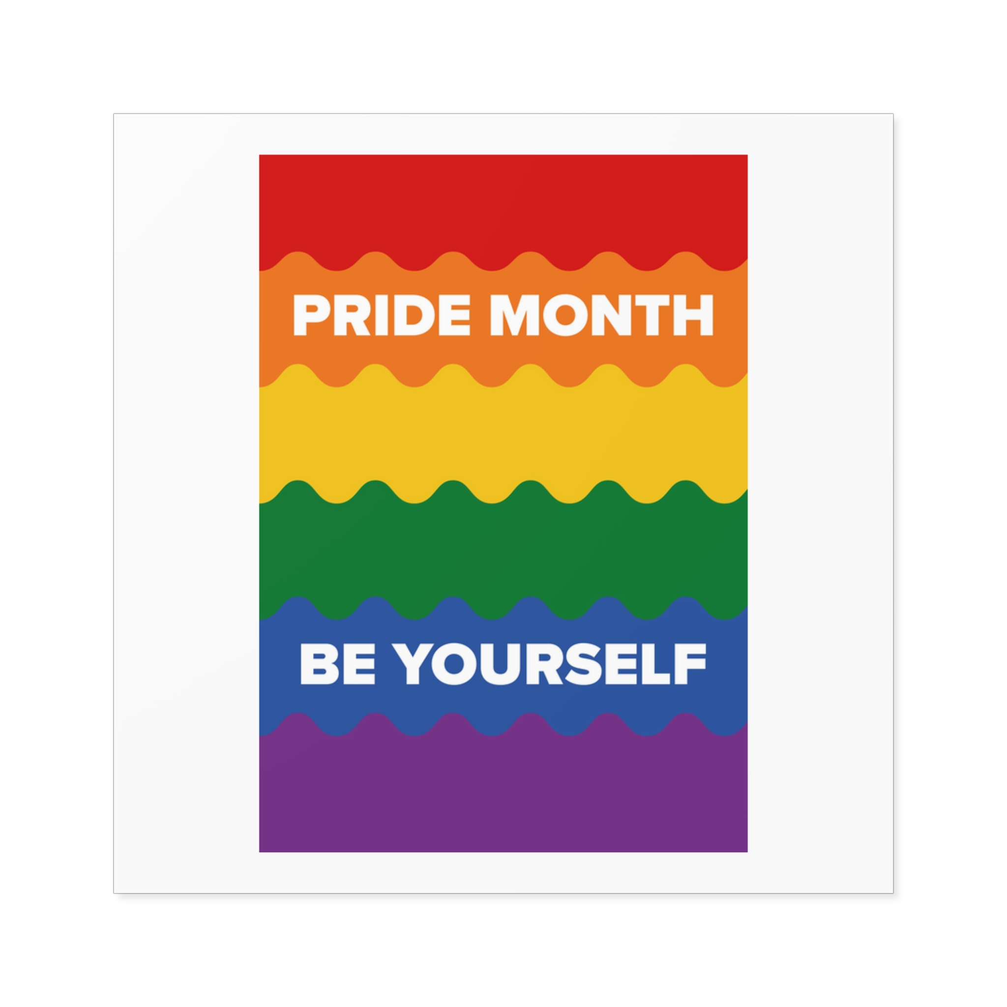 Lgbt Pride Month June Lesbian Gay Bisexual Transgender Lgbtq Flag Rainbow Vector Laminate Stickers Square - Image 29