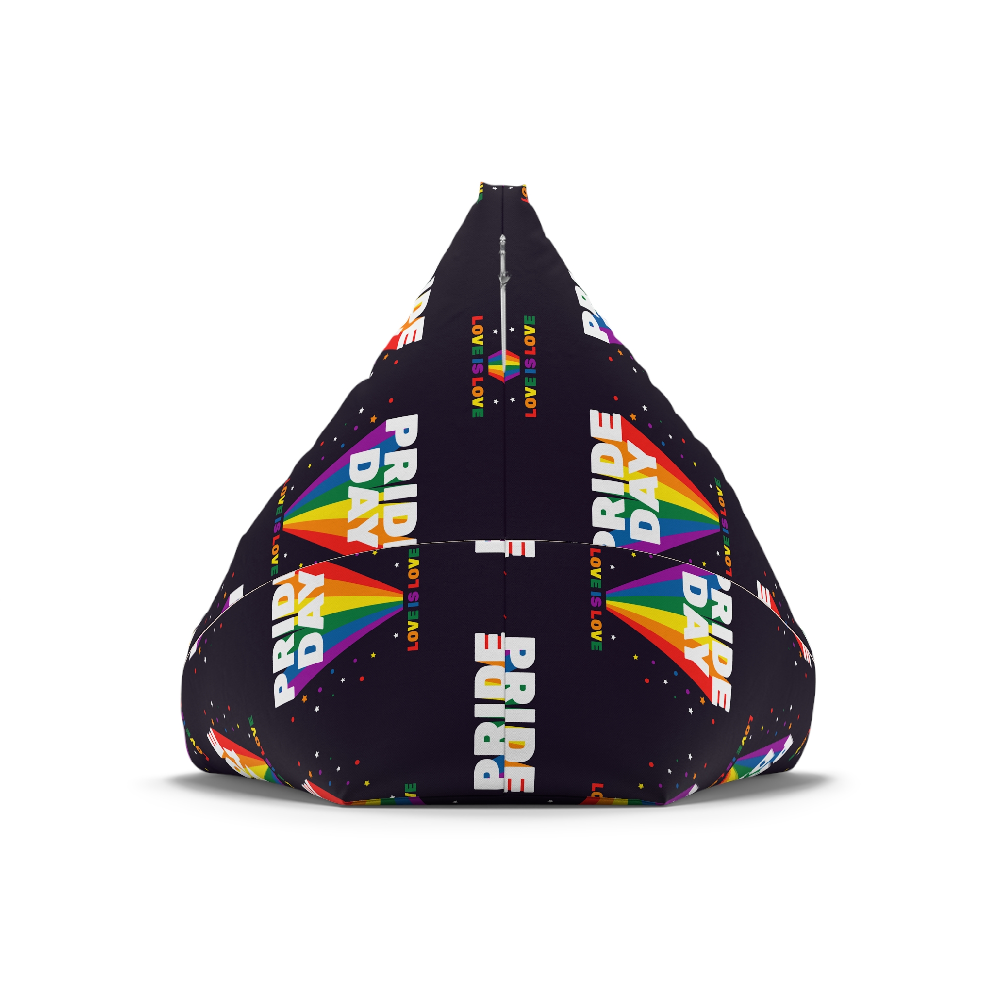 Colorful Pride Day Celebration Concept Bean Bag Chair Cover - Image 6