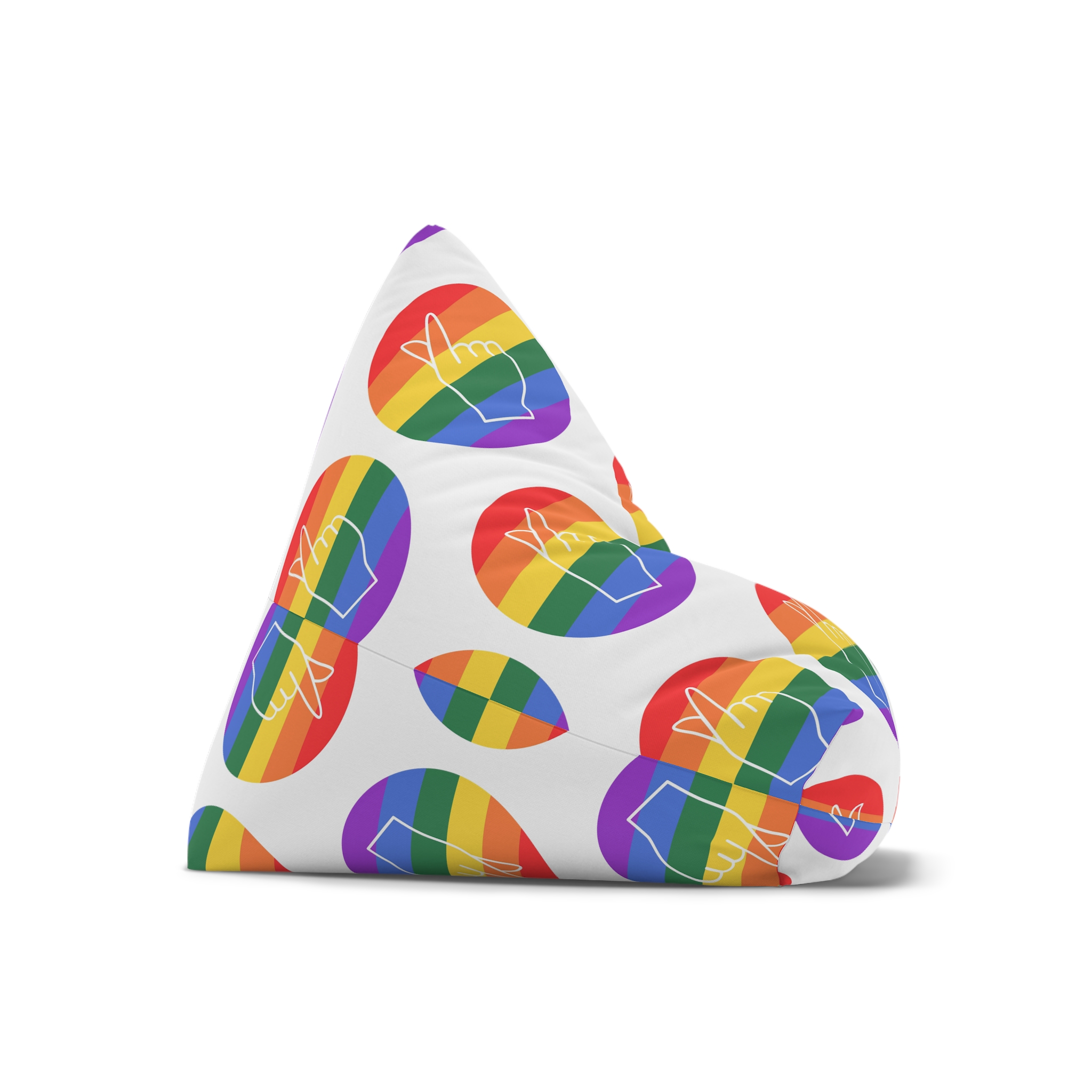 Lgbtq Diversity Rainbow Pride Concept Vector Isolated Illustration Bean Bag Chair Cover - Image 7