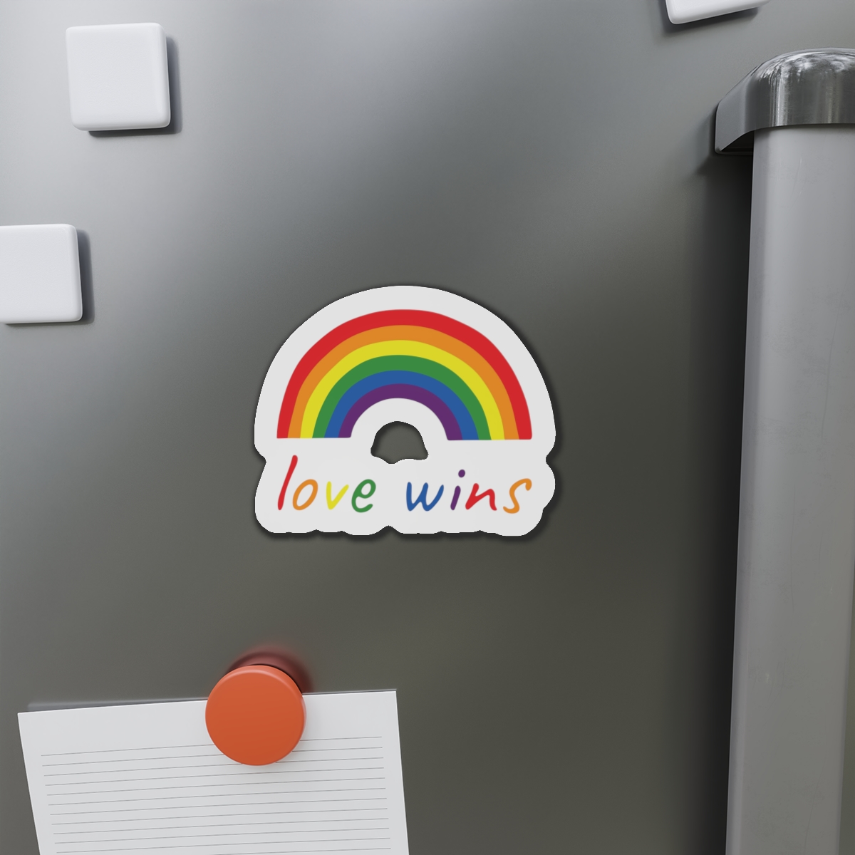 Colorful Rainbow Shape Bisexual Pride Flag Happy Pride Day Lgbtqia Community Pride Month Vector Hand Drawn Doodle Posters Stickers Logo Cards(1) Die Cut Magnets - Image 14