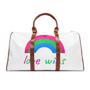 Colorful Rainbow Shape Polysexual Pride Flag Happy Pride Day Lgbtqia Community Pride Month Vector Hand Drawn Doodle Posters Stickers Logo Cards Waterproof Travel Bag