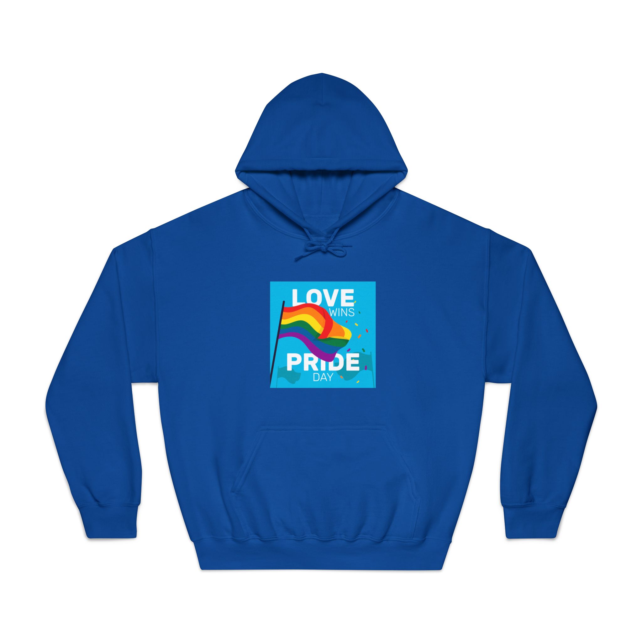 Pride Day Event With Rainbow Flag Unisex Dryblend Hooded Sweatshirt - Image 25