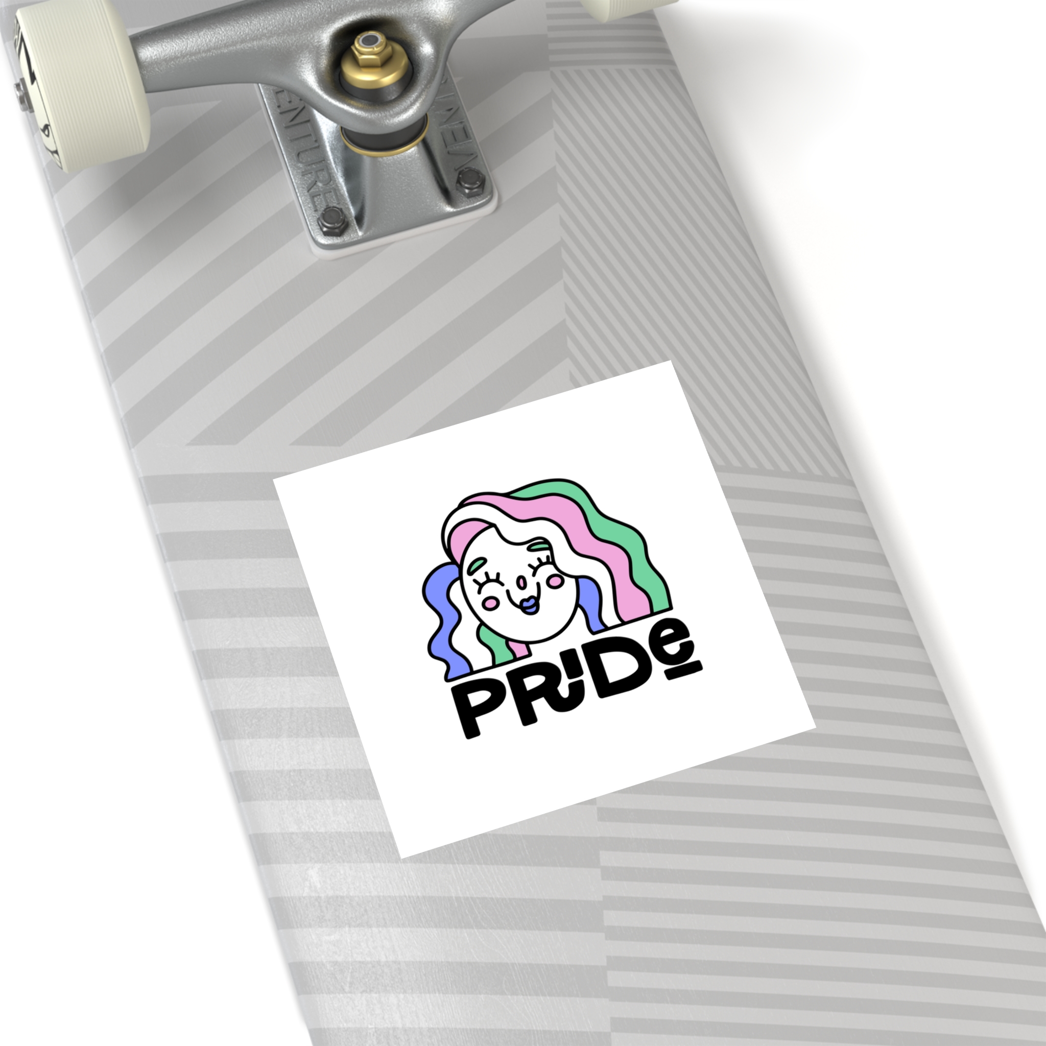 Pride Day Lettering Quote Concept Laminate Stickers Square - Image 36