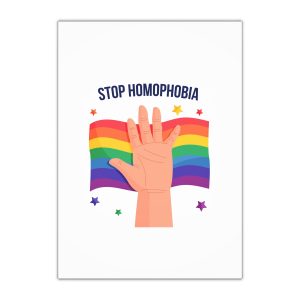 Stop Homophobia Gift Wrapping Paper Sheets 1pc