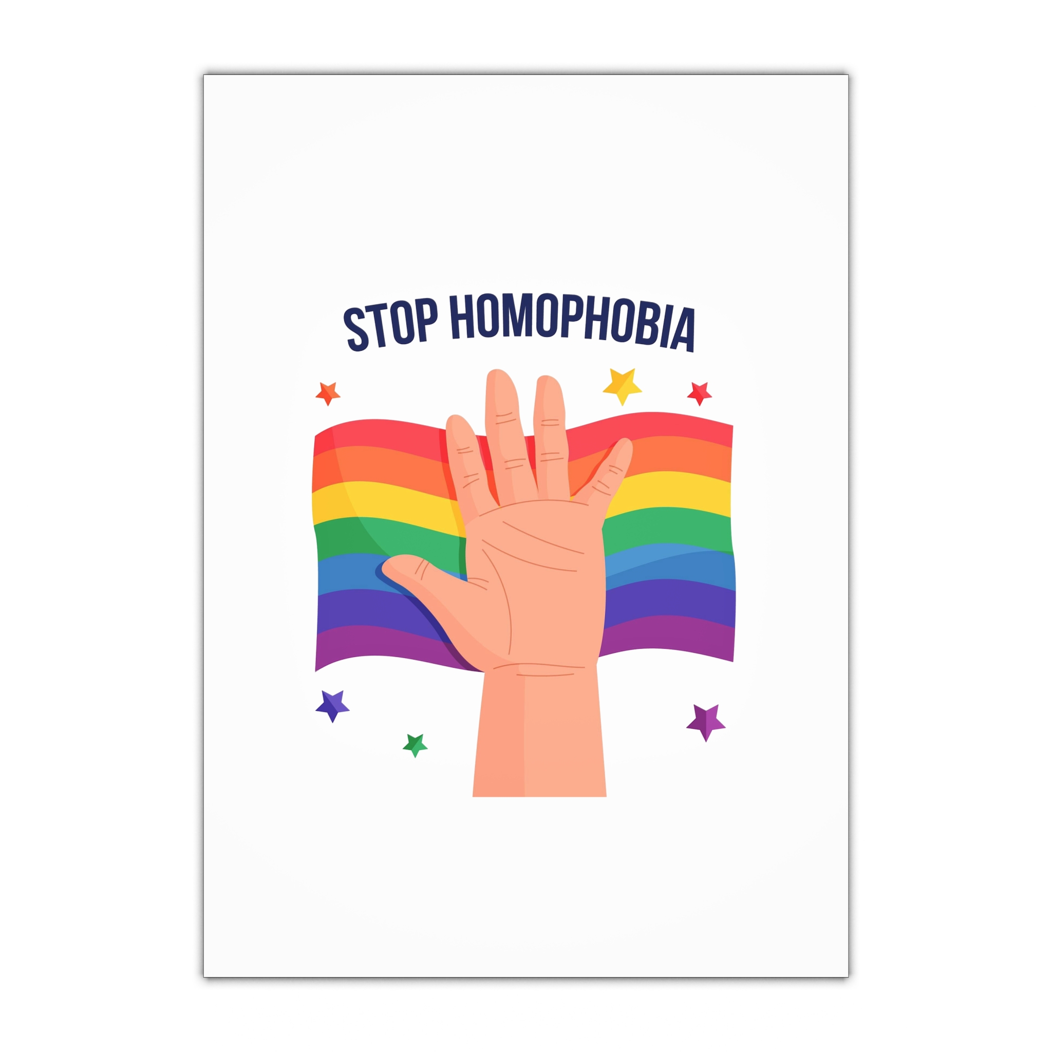 Stop Homophobia Gift Wrapping Paper Sheets 1pc