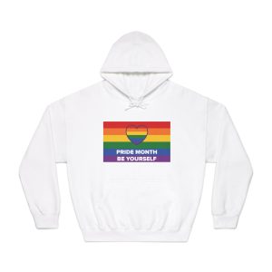 Lgbt Pride Month June Lesbian Gay Bisexual Transgender Lgbtq Flag Rainbow Vector3 Unisex Dryblend Hooded Sweatshirt