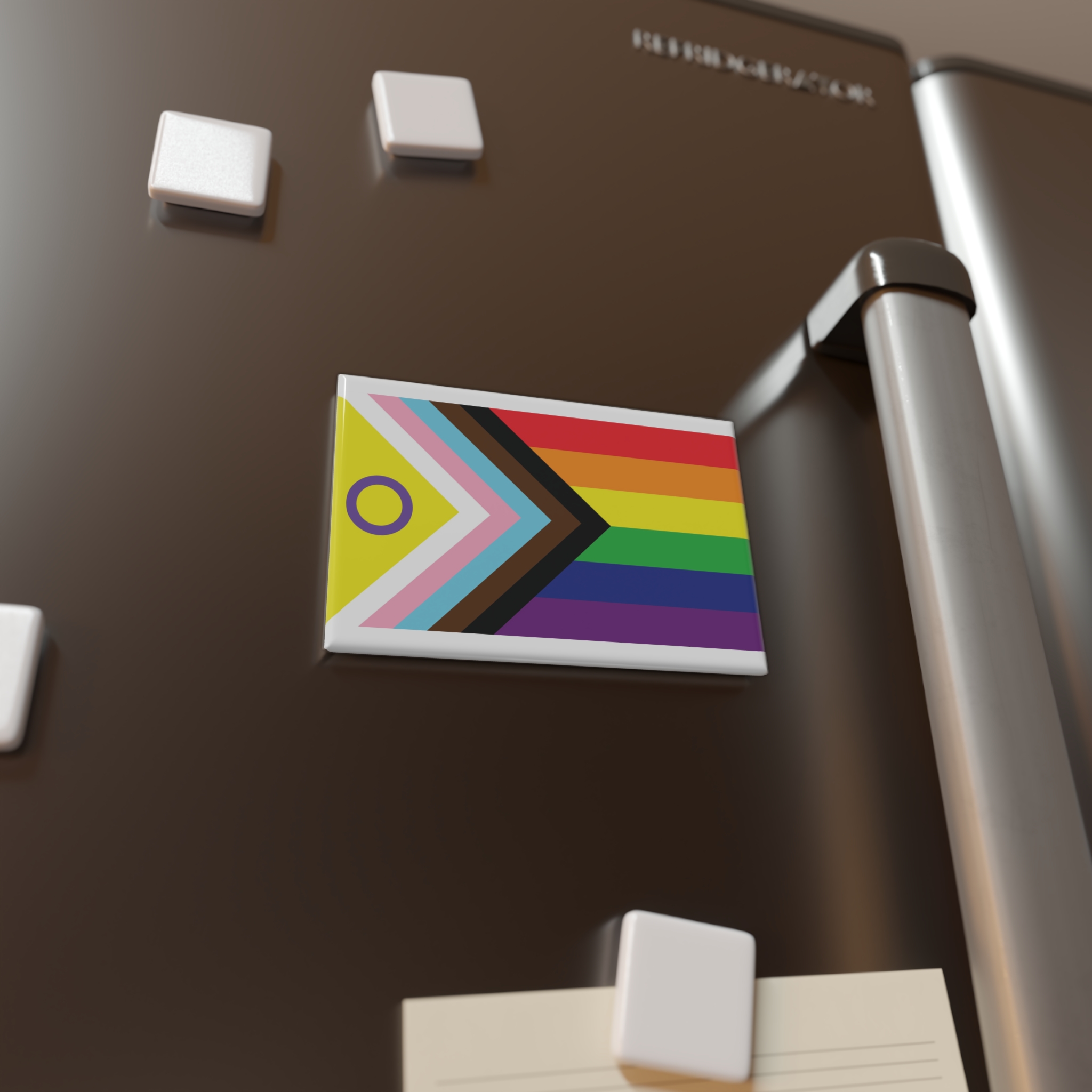 Illustration Rainbow Flag Art Vector Button Magnet Rectangle 1 And 10 Pcs - Image 4