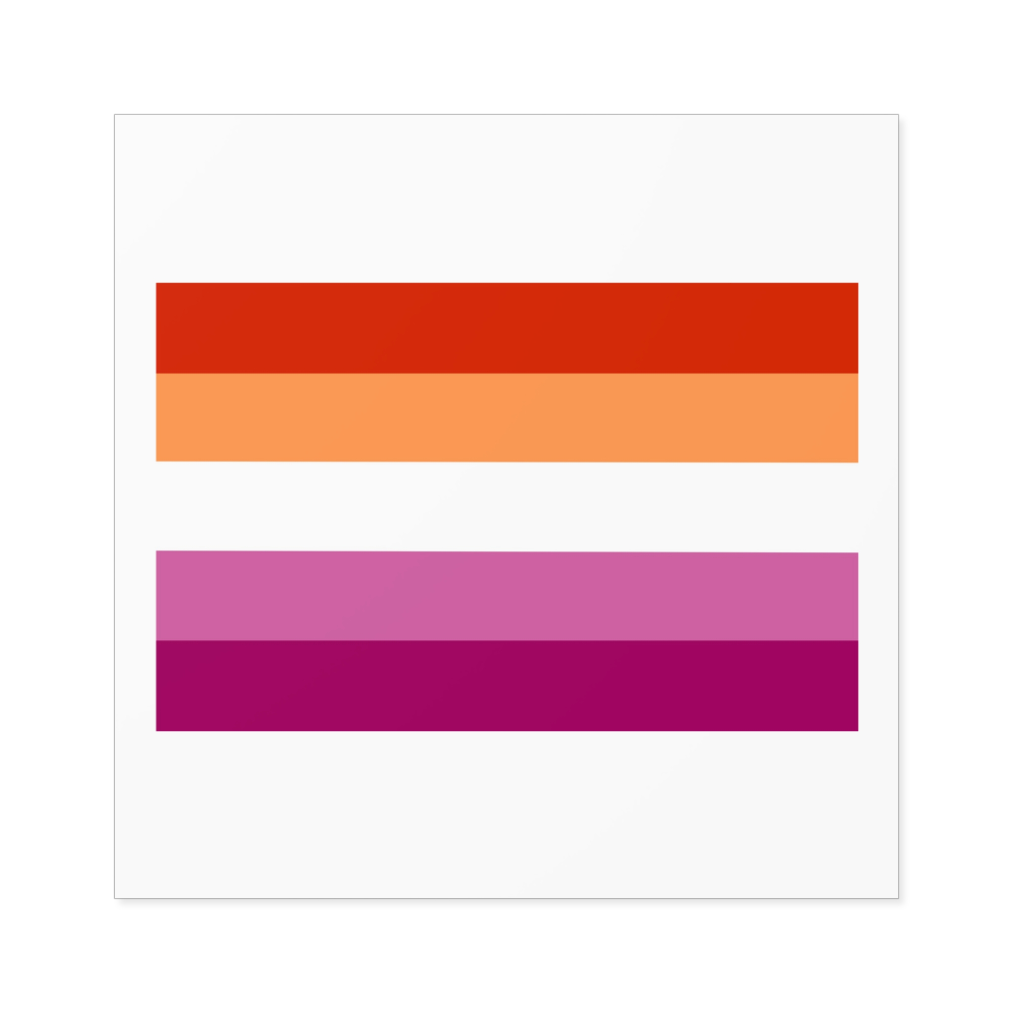 Lesbian Flag Laminate Stickers Square - Image 21