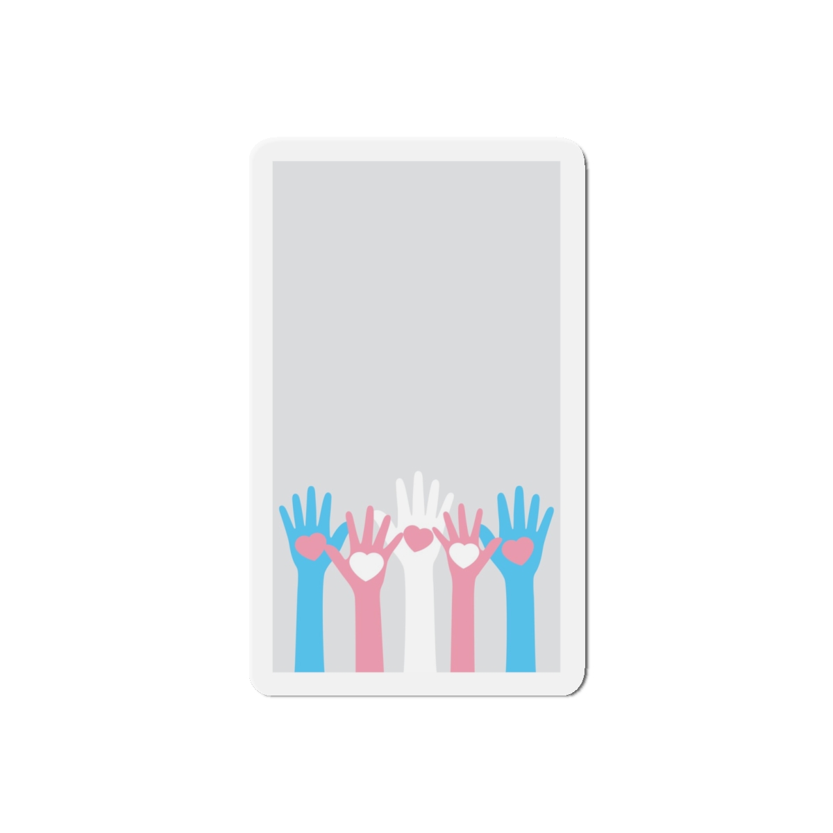 Lesbian Pride Design FE58DC Die Cut Magnets - Image 7