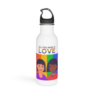 Flat Pride Day Illustration Stainless Steel Water Bottle