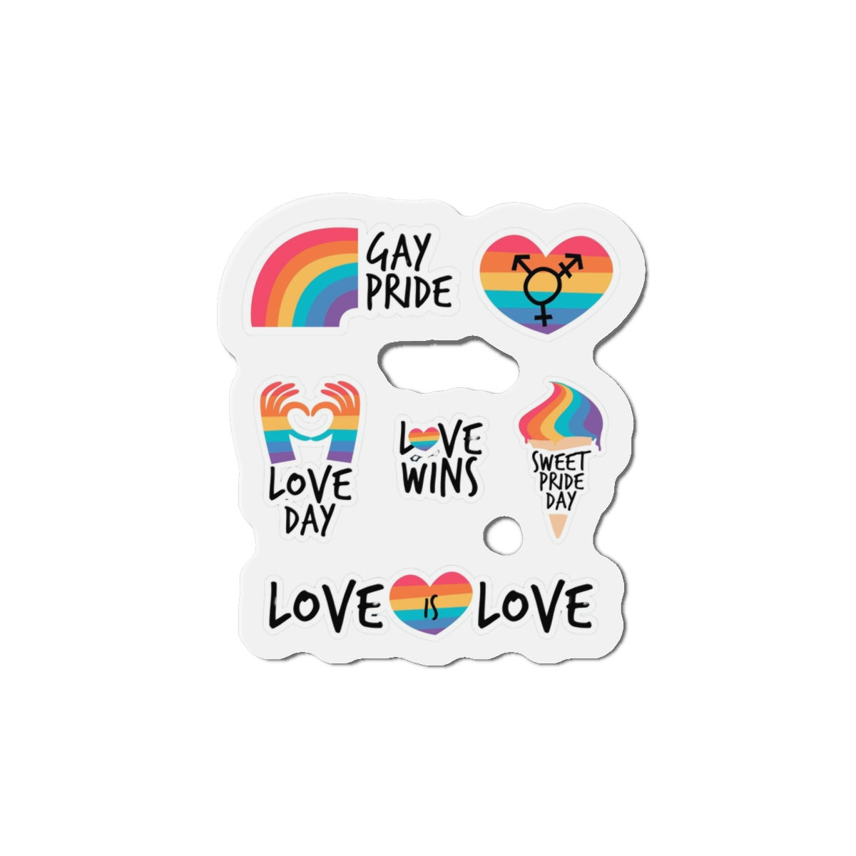 Pride Day Label Pack Theme Die Cut Magnets - Image 10