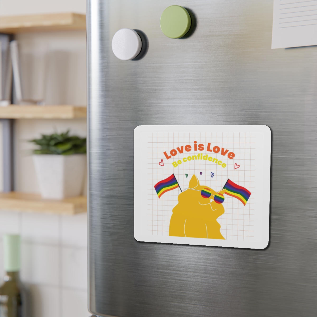 Pride Month Flat Design Illustration Die Cut Magnets - Image 12
