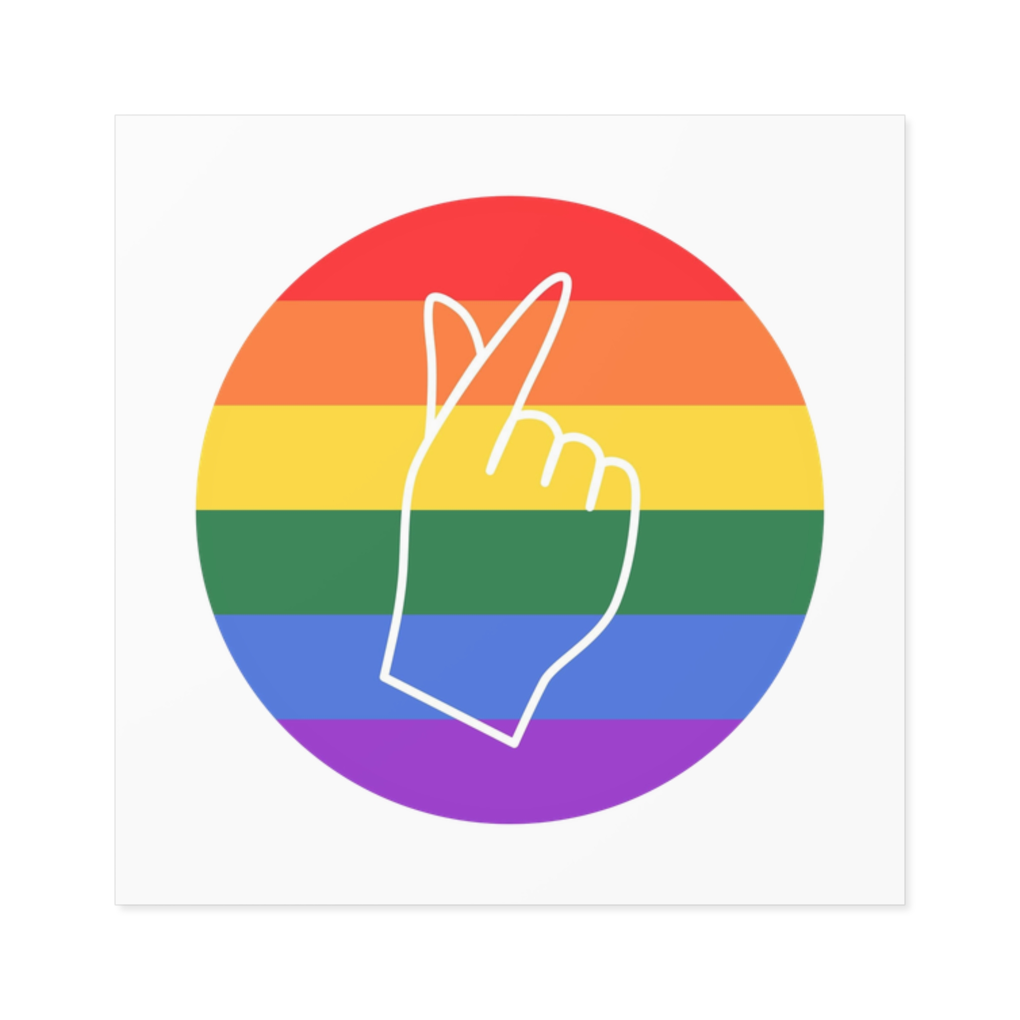 Lgbtq Diversity Rainbow Pride Concept Vector Isolated Illustration Laminate Stickers Square - Image 9