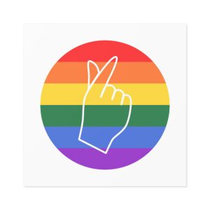 Lgbtq Diversity Rainbow Pride Concept Vector Isolated Illustration Laminate Stickers Square