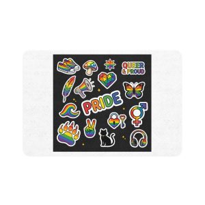 Lesbian Pride Design 33FA23 Pet Food Mat 12x18