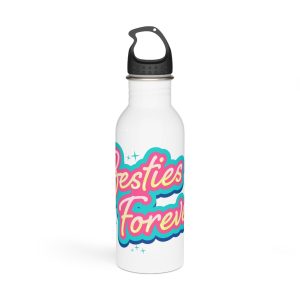 Besties Forever Lettering Logo Stainless Steel Water Bottle